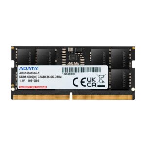 Adata DDR5 Memory Module 5600MHz SO-DIMM – 32GB Laptop RAM