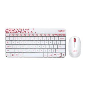 Logitech MK240 Nano Mouse and Keyboard Combo - White