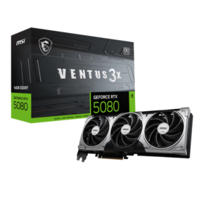 MSI Gaming GeForce RTX 5080 16G Ventus 3X OC Graphics Card