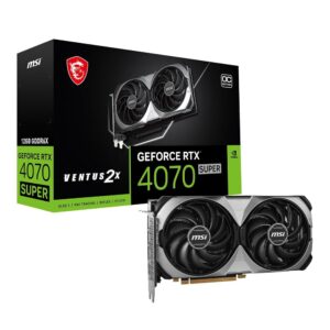 MSI GeForce RTX 4070 SUPER 12G VENTUS 2X OC Gaming Graphics Card