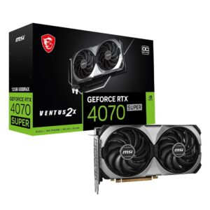 MSI GeForce RTX 4070 Super 12G Ventus 3X OC Gaming Graphics Card