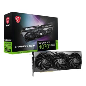 MSI GeForce RTX 4070 Ti Super 16G Gaming X Slim Gaming Graphics Card