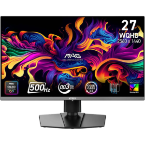 MSI MAG 272QP QD-Oled Gaming Monitor – 27 inch WQHD (2560 x 1440)