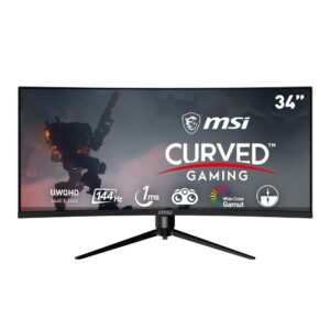 MSI Mag 342CQR VA Gaming Monitor – 34 inch UWQHD (3440 x 1440)