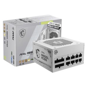 MSI MAG A850GL Gaming Power Supply - White