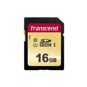 Transcend SDXC/SDHC 500S Memory Card - 16GB