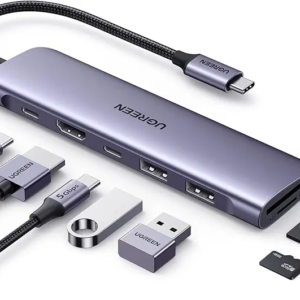 Ugreen USB-C To HDMI+2*USB 3.0 A+ USB-C+SD/TF+PD Converter - 15214