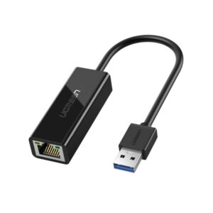 Ugreen USB 3.0 A To Gigabit Ethernet Adapter  Black ABS 10cm – USB 3.0 A To Gigabit Ethernet Adapter  Black ABS 10cm - 20256
