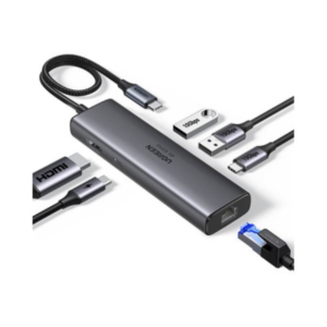 Ugreen USB-C To HDMI+2*USB-A 3.2 +1*USB 3.2 C+RJ45+PD Power Converter - 45000