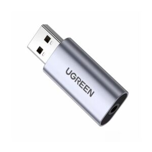 Ugreen USB-A To 3.5mm External Stereo Sound  Adapter Gray – 80864
