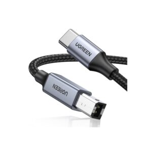 Ugreen USB B to USB C 2.0 Print Cable 2m (Black) – 50446