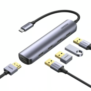 Ugreen USB-C to 4*USB 3.0+HDMI Adapter - 20197
