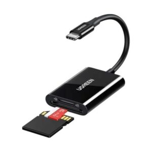 Ugreen USB-C 3.1 Card Reader  For TF/SD Black – 35622