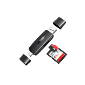Ugreen USB-C +USB  TF/SD 3.0 Card Reader  Black – 80191