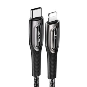 US-SJ496 Type-C To Lightning 20W PD Fast Charging & Data Cable --Raydan Series