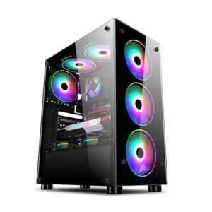 1st player FIREDANCING series V3-A (Black) without Fans ATX Gaming Case