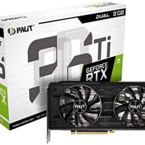 Palit RTX 3060 Ti Dual 8G GDDR6 Ray-Tracing Graphics Card, 4864 Core, 1410 MHz GPU, 1665 MHz Boost, 3 x DisplayPort, HDMI