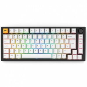 Glorious GMMK PRO 75% Pre-built Black Slate GMMK Pro - Liner Switch - GPBT Keycaps- Coil-Wriest Rest- Key Puller- Switch Puller" Black. P/N: GLO-GMMK-P75-FOX-B