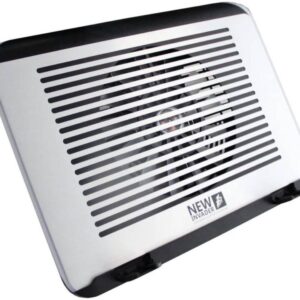 1st Player Black Sir C7 Cooling Pad, Laptop Cooler for 13”~17” Laptops with RGB LED Effects, 20cm Silent Fan, 3-Level Height Setting, Adjustable Fan Speed
