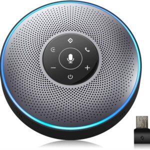eMeet OfficeCore M2 Gray Conference Bluetooth Speakerphone Speaker