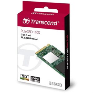 Transcend PCIe SSD 110S 256GB NVMe PCIe M.2 Solid State Drive TS256GMTE110S