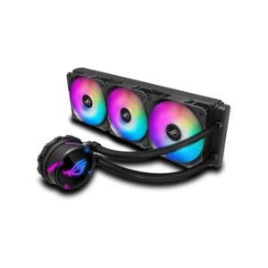 ASUS ROG Strix LC 360 RGB All-in-one AIO Liquid CPU Cooler 360mm Radiator, Intel 115x/2066 and AMD AM4/TR4 Support, Triple 120mm 4-pin PWM Fans (Addressable RGB Fans)
