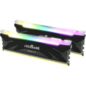 Addlink AddGame Spider X4 RGB 16GB (8GBx2) Gaming DDR4 3200MHz with Heatsink 288-Pin C16 UDIMM Dual Channel for Desktop Memory Kit