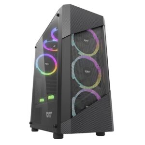 Aigo DarkFlash Pollux Acrylic ATX Gaming Case with 1 LED Fan
