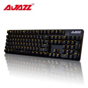 Ajazz ROBOCOP 104 keys wired mechanical gaming keyboard backlight brown/black/blue/red switches anti-ghosting N-key rollover