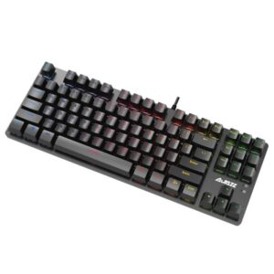 Ajazz Robocop Mechanical Gaming Keyboard TKL 87 Key Wired Equivalent for Windows PC Gamers Backlit Black