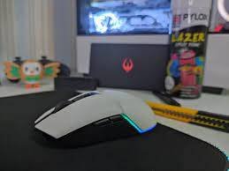 Ajazz i309 Pro White Dual Mode Gaming Mouse Rechargable 2.4G Wireless Mouse 16000DPI Lightweight PAW3338 8 Buttons RGB Light Adjusting