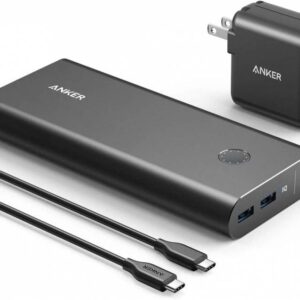 Anker PowerCore+ 26800mAh PD 45W with 60W PD Charger, Power Delivery Portable Charger Bundle for USB C MacBook Air/Pro/Dell XPS, iPad Pro 2018, iPhone 12 / Mini / 11/ Pro / XS Max / X / 8, and More