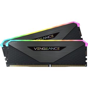 Corsair VENGEANCE® RGB RT 16GB (2 x 8GB) DDR4 DRAM 3600MHz C18 Memory Kit – Black