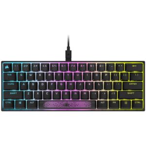Corsair K65 RGB MINI 60% Mechanical Gaming Keyboard — CHERRY MX SPEED — Black