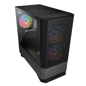 Cougar MG140 AIR RGB Mini Tower Gaming Case with 3 ARGB Fan – Black