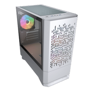 Cougar MG140 AIR RGB (Mercury (White)) Mini Tower Gaming Case with 3 ARGB Fan