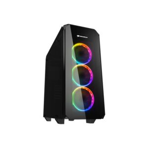 Cougar Puritas RGB Tempered Glass Cover Mid-Tower Case (Black)