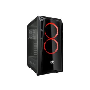 Cougar Turret Pro-Cooling Compact Gaming Case with Tempered Glass Side Window