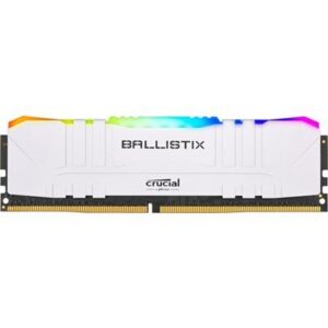 Crucial Ballistix RGB 16GB DDR4-3200 Desktop Gaming Memory (White) | BL16G32C16U4WL