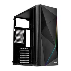 Darkflash Aigo Rainbow 2 Side Panel RGB Gaming casing black