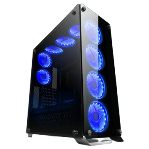 GC-801 IRONHIDE GAMING CASE Tempered Glass Black Steel ATX Mid Tower Desktop Chassis – Redragon