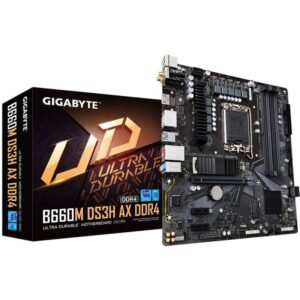 Gigabyte B660M DS3H AX DDR4 Intel® 12th Generation LGA1700 m-ATX Motherboard | WIFI 6 | Bluetooth 5.0