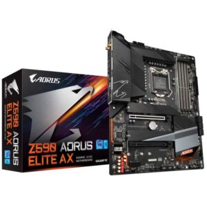 Gigabyte Z590 AORUS ELITE AX DDR4 Intel® 11th Generation LGA1200 ATX Motherboard | PCIe 4.0 Design