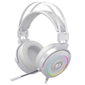 REDRAGON H320 LAMIA 2 WHITE RGB 7.1 GAMING HEADSET WITH STAND