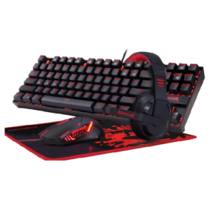 Redragon K552-BB Combo Pack 4 in 1 (Mechanical Gaming Keyboard K552 KUMARA + Gaming Mouse M601 CENTROPHORUS 3200 DPI + Gaming Mousepad P001 ARCHELON Medium + Gaming Headset GARUDA)