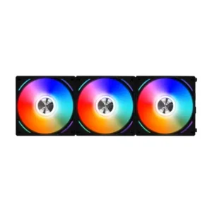 LIAN LI UNI Fan AL120 ARGB PWM 120mm Cooling Fan with Controller Pack of 3 Black
