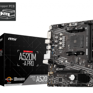 MSI Pro A520M-A AM4 Micro-ATX Motherboard