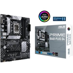 ASUS PRIME B660-Plus D4 LGA 1700 ATX Motherboard