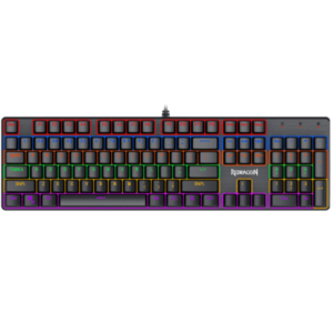 REDRAGON K608 VALHEIM RAINBOW MECHANICAL GAMING KEYBOARD, 104 KEYS NKRO W/TACTILE, BLUE SWITCH