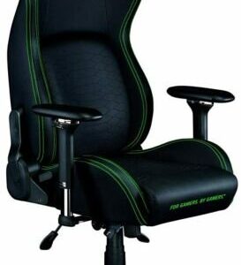 Razer Iskur Gaming Chair With Built In Lumbar Support Nasa Black – Green